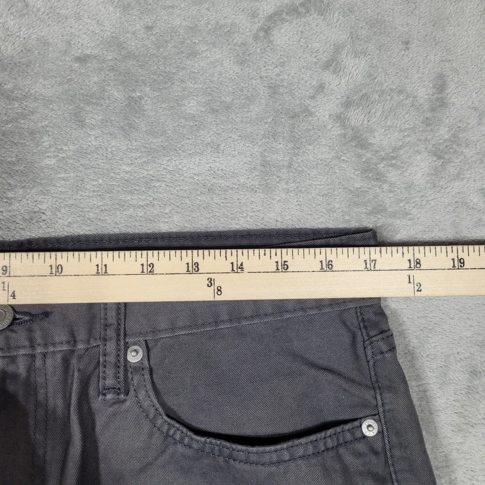 Levi's 514 Jeans Mens 34x30 Straight Leg Charcoal Gray Pants White Tab
